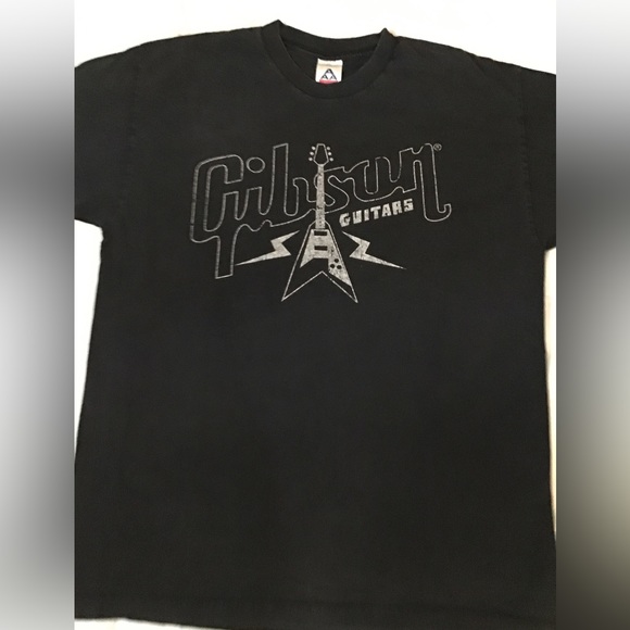 all style active wear Other - Men’s size large  black Gibson guitar short sleeve T-shirt Z